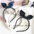 Three States Spring and Summer New Han Edition Rabbit ear Ruffle Hair band Lady Korean tie a Headwear wholesale