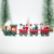 Jubilee New Christmas holidays: wooden painted trains, Ins, wind Christmas homes