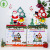 Christmas Wooden music box Presents Santa Claus Snowman Music box Christmas Creative decoration Tabletop