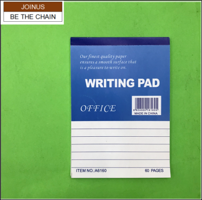 Writing pad A6160, size A6 and 60pages with line AF-2531