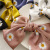 Korean version of spring Daisy tied bow hairpin Ins girls hair satin double Spring Collet ornament
