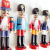 Christmas holiday Nutcracker wooden soldier puppet 12CM small tin soldier set 6 decorative pendant a hair