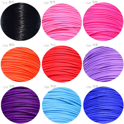 Factory Direct Sales 1mm-5mm Korean Wax Cord DIY Bracelet Necklace Woven Wax Rope Accessories Luggage Ornament Tag