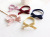 Three States Korean version of solid color Butterfly Hair tie Rubber band hair Ring simple Joker hair rope female head Accessories batch