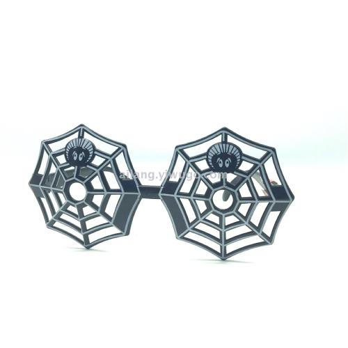 Ghost Festival Glasses， Halloween Party Decoration Glasses， Spider Web Shape Glasses Hot Sale Amazon Exclusive