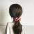 Japan and South Korea New Summer Small Daisy Sun retro plaid Fabric Art Large hair Circle girl ball hair rope Heist
