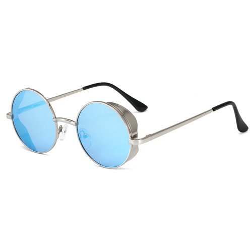 Retro Punk Style Steam Sunglasses Spring Sunglasses European and American Fashion round Metal Sunglasses