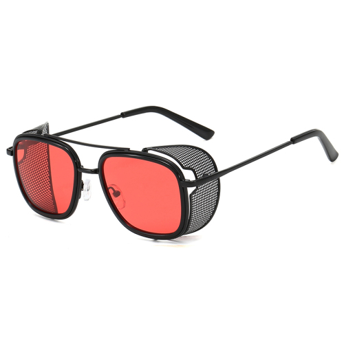 retro punk steam sunglasses spring sunglasses european and american trend round metal sunglasses glasses