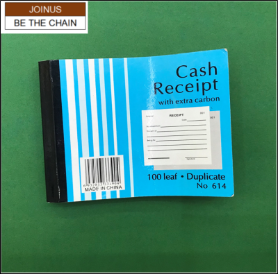 13.5x9.5cm cash receipt with extra carbon duplicate no 614 100 leaf AF-2526