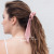 Cross-border Japan and South Korea New Ponytail ribbon large intestine ring solid color knot tassel head ring versatile hair accessories manufacturers