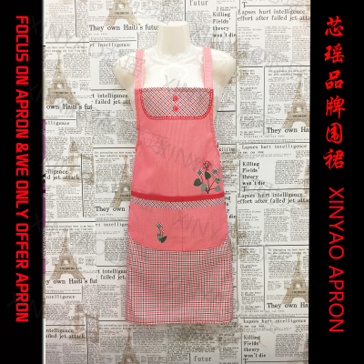 Special Price apron Wal-Mart End Goods Large Size Sleeveless garment Advertising Apron 009 Red Tail Goods