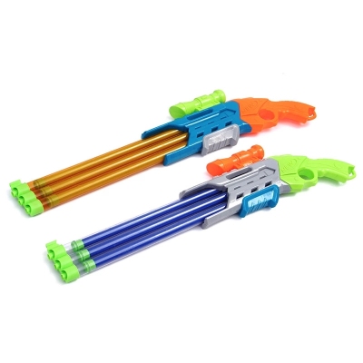 Summer New Pull-out Three-Tube Water Monitor Water Gun Children's Toys Wholesale Stall Hot Sale Water Pumping Drifting Water Pumping