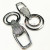 Factory direct 6622 double ring key chain pet chain case chain metal key chain key chain accessories