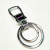 Factory direct selling 6641 glue face double ring key chain pet chain case chain metal key chain key chain accessories