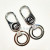 Factory direct selling 9915E double ring key chain Pet chain case chain metal key chain key chain accessories