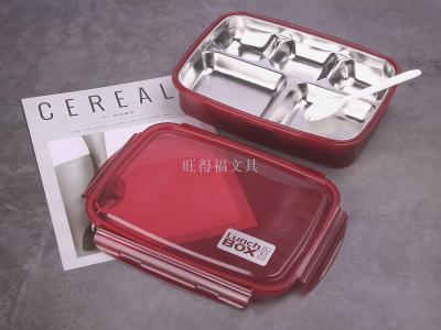 New Stainless Steel Five-Grid Lunch Box Lunch Box Lunch Box