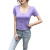 Web Celebrity T-shirt Women's Instagram Ultra Short Sleeve 2020 Summer Korean Edition Fashion Slimming Slim Top