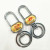 9940 rubber face car label double ring key chain Pet chain luggage chain metal key chain key chain accessories