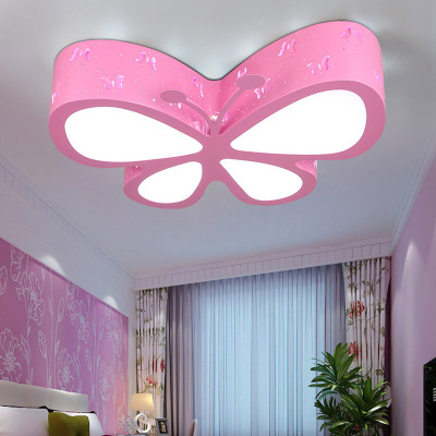 Children's Lighting LED Ceiling Light Butterfly Creative Bedroom Light Boys and Girls Room Light Simple Modern Warm Lamps