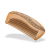 Natural Peach Wood Boutique Double-Sided Carving Craft Comb Texture First-Level Bar Easy to Carry Both Men and Women