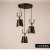 Nordic Restaurant Chandelier Three-Head Dining Room Lamps Study and Bedroom Coffee Shop Creative Personalized Antlers Lights