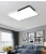 New LED Ceiling Lamp Black and White Lamp in the Living Room Rectangular Bedroom Light Dining Room and Study Room Lamps