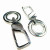 Factory direct 6638 double ring key chain pet chain case chain metal key chain key chain accessories