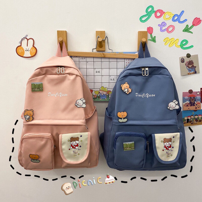 Schoolbag Female Japanese Ins Harajuku Cute Cartoon Campus High School Student Schoolbag Korean Backpack Backpack