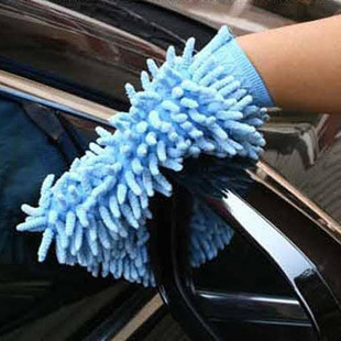 Large Double-Sided Chenille Gloves Microfiber Chenille Car Washing Gloves Car Cleaning/Cleaning Gloves 80G