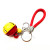 Bell key chain woven leather ring bell key chain Lobster key chain pendant colorful bell pendant