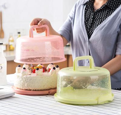 Portable cake box Baking tool Household Baking tool Transparent Plastic Birthday cake box