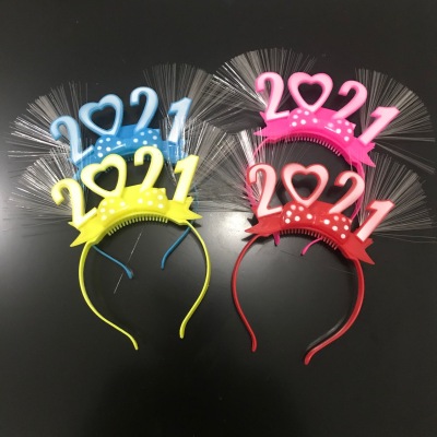 Luminous Headband LED Flash Hair Accessories Horn Bow Headband Factory Wholesale