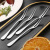 Korean Tableware Set Stainless Steel Western Food Two Teeth Fruit Fork Dessert Fork Travel Student Portable Set Family Pack