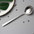 High Quality 201 Stainless Steel Ice Scoop Honey Spoon Leaf Mirror Lengthened Stirring Spoon Thick Long Ice Spoon Customizable Log