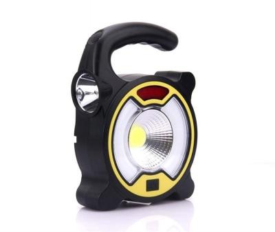 COB Charging Outdoor Portable Flashlight Solar Lamp Warning Lamp can Charge mobile phone working lamp