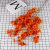 Orange (3) Artificial Silk flowers