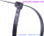 Cable Ties18 \\\" Advanced NYLON line Management Zipper tie 50 LBS tensile strength Black