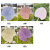 Simulated Mu Mei flower wedding decoration indoor and outdoor grass Home soft Rubber Fan Leaf false restaurant flower Arrangement wholesale