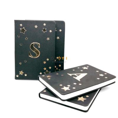 A5 Journal Diary Black PU Leather Cover Notebook 