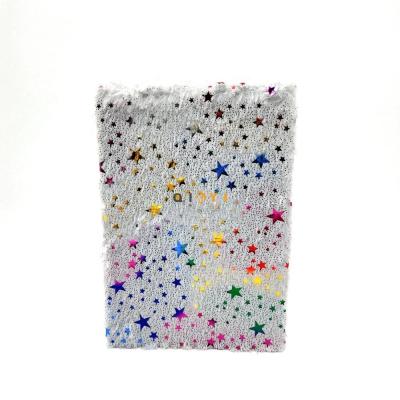 A5 Shining star workbook plush notebook with colorful foil