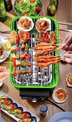 Home Electric grill Smokeless grill electric tray Seafood Grill Korea Electric grill