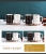 New Creative Simple European Couple's Cups Coffee Cup Mug Ceramic Cup with Gold-Plated Iron Frame Support Customization