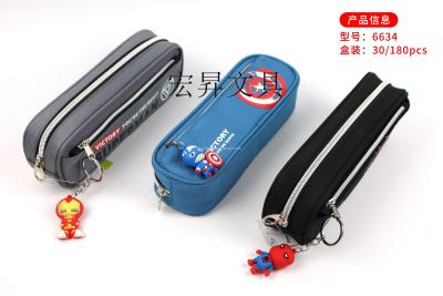 Korean pen bag with jewelry multi-function storage bag Pencil bag storage box as large capacity Hongsheng writing case