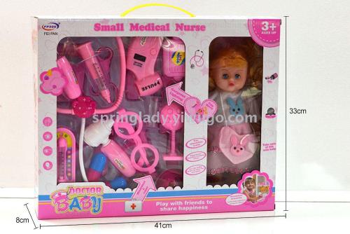 spring lady children‘s toy medical equipment series barbie little doctor medical equipment baby medical equipment set combination