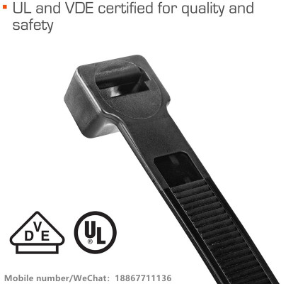 Zipper strap 15.2/8/12 \\\" Industrial nylon strap heavy duty cable self-locking UV Black