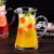 Lead-Free Glass Red Wine Liquor Fair Mug Jug with Handle Juice Jug Flowering and Fruiting Teapot Iced Tea Bottle 680ml