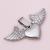 Stainless Steel Silver Glossy Angel Heart Lucky Tree Flower Bracelet Necklace Pendant Fashion Trend Factory Direct Sales