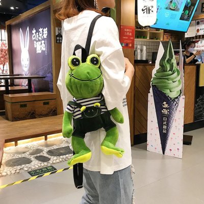 INS Plush Super Fire Backpack Couple's Small Backpack Cute Cute Cute Doll Men Frog Lover's Bag
