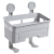 Creative two-layer bathroom shelf toilet paper box without punching sundries kitchen bathroom storage rack