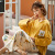 Autumn Korean leisure set \"women round neck long sleeve trousers two - piece suit cotton home wear